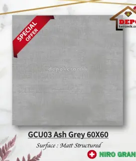 NIRO GCU 03 ASH GREY 60x60 Kw 2