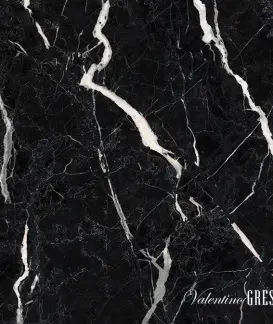 VALENTINO GRESS CARRARA BLACK 100 X 100